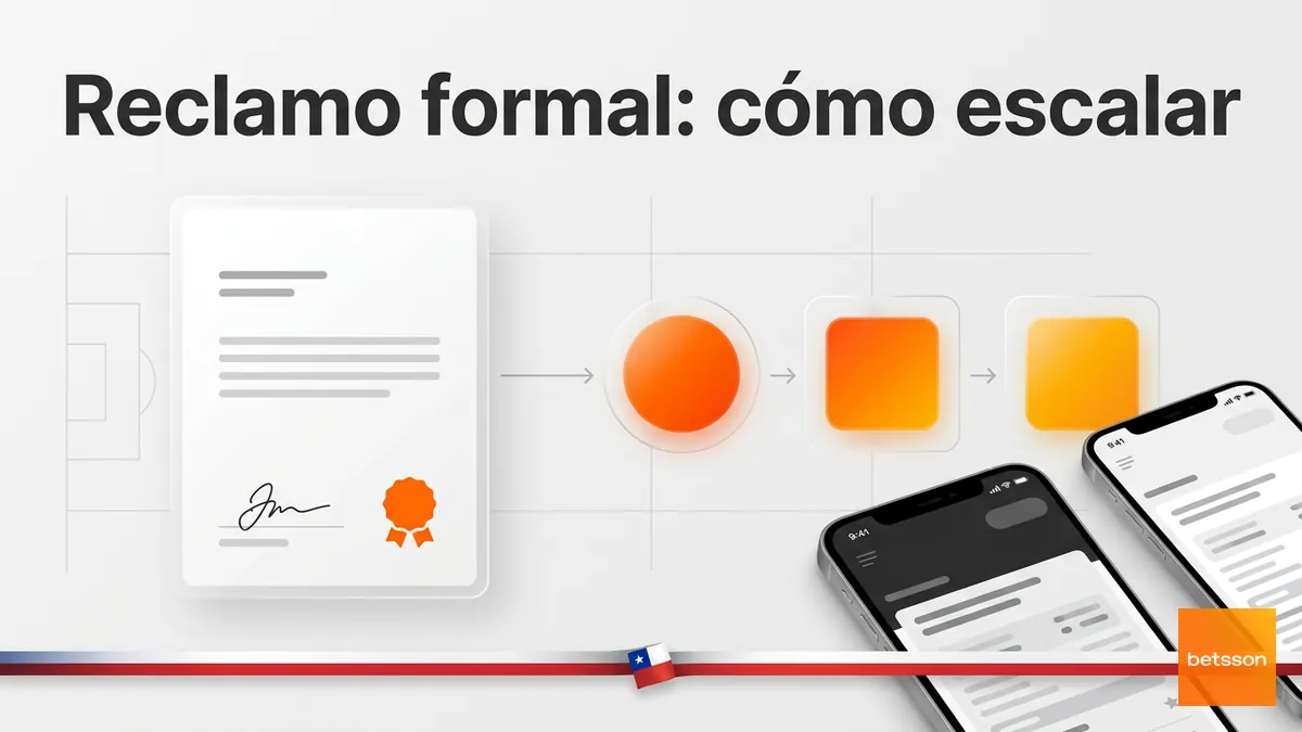 Cómo presentar un reclamo formal ante Betsson Chile y escalar el problema