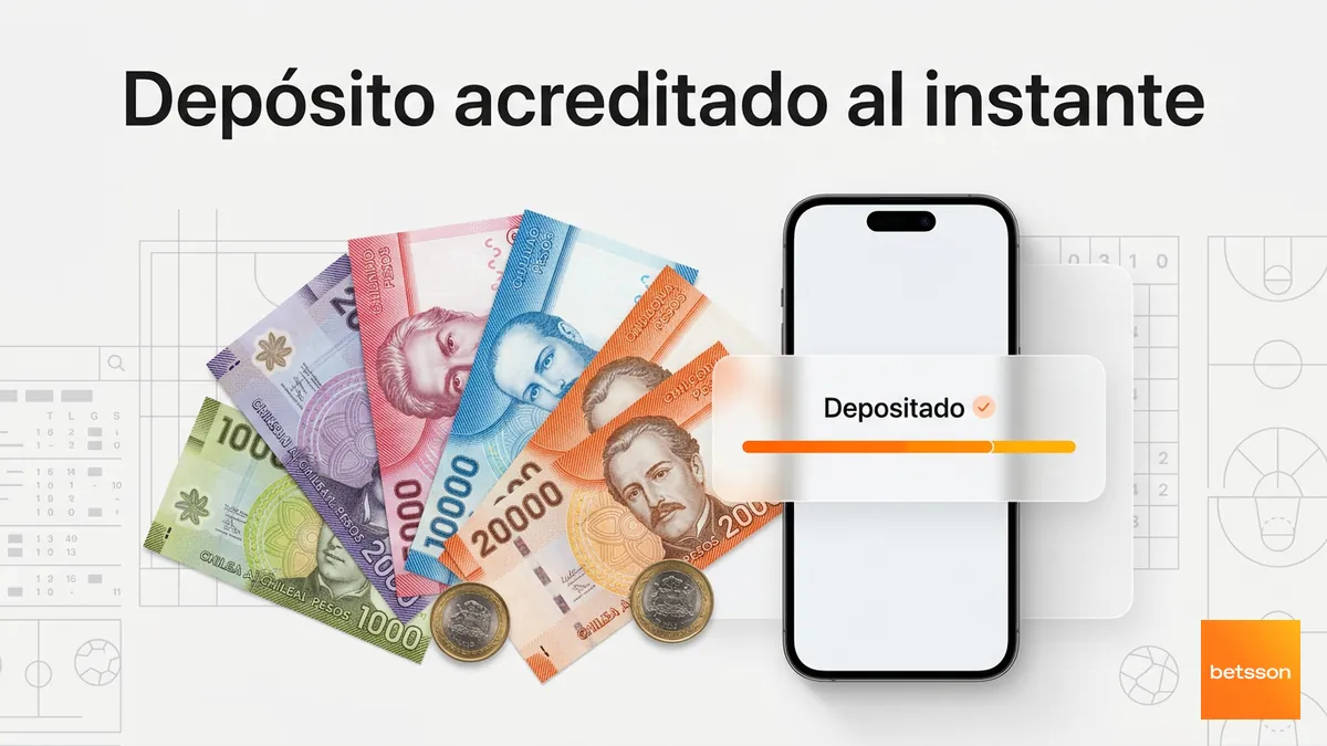 Depósitos y tiempos de acreditación en Betsson Chile con pesos chilenos