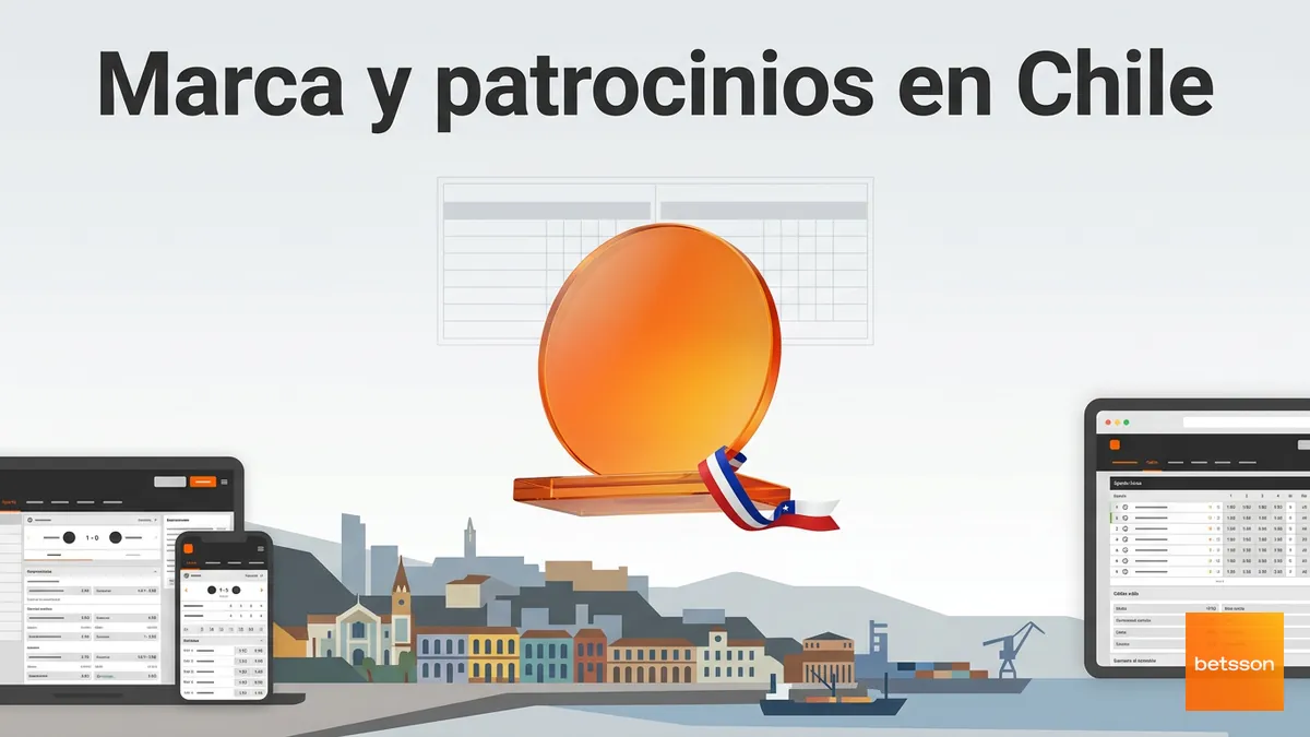 Insignia que representa la presencia y los patrocinios de Betsson en el mercado chileno